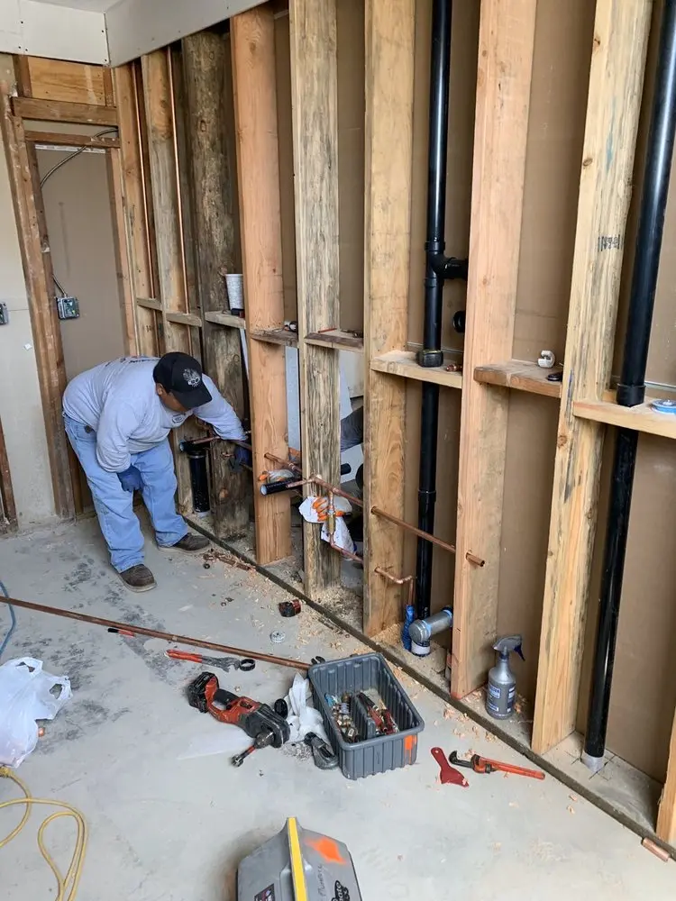 Commercial rough-in plumbing for Trenchless Sewer Repair in Celina